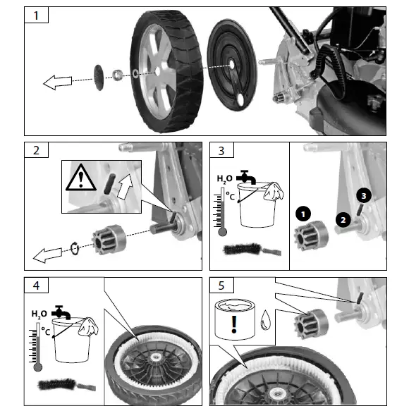 G de TRIKE 465D Big Wheeler Self Propelled Petrol Lawn Mower fig 21