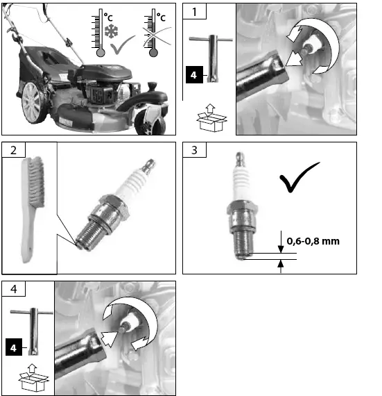 G de TRIKE 465D Big Wheeler Self Propelled Petrol Lawn Mower fig 22