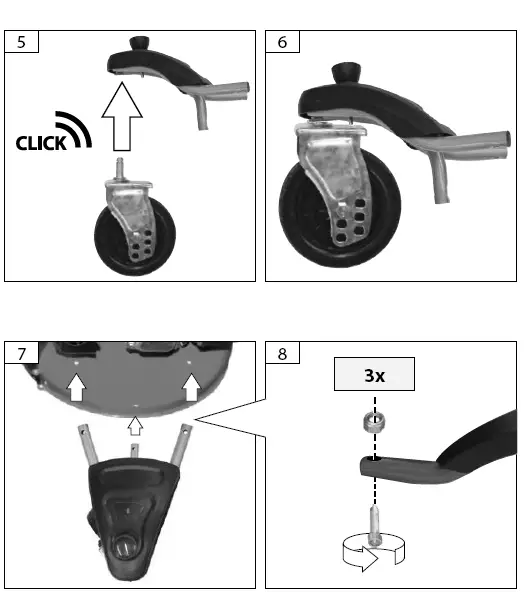 G de TRIKE 465D Big Wheeler Self Propelled Petrol Lawn Mower fig 3