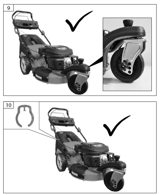 G de TRIKE 465D Big Wheeler Self Propelled Petrol Lawn Mower fig 4