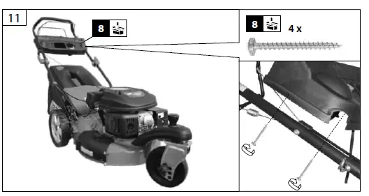 G de TRIKE 465D Big Wheeler Self Propelled Petrol Lawn Mower fig 5