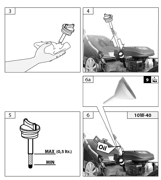 G de TRIKE 465D Big Wheeler Self Propelled Petrol Lawn Mower fig 7