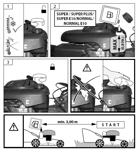 G de TRIKE 465D Big Wheeler Self Propelled Petrol Lawn Mower fig 9