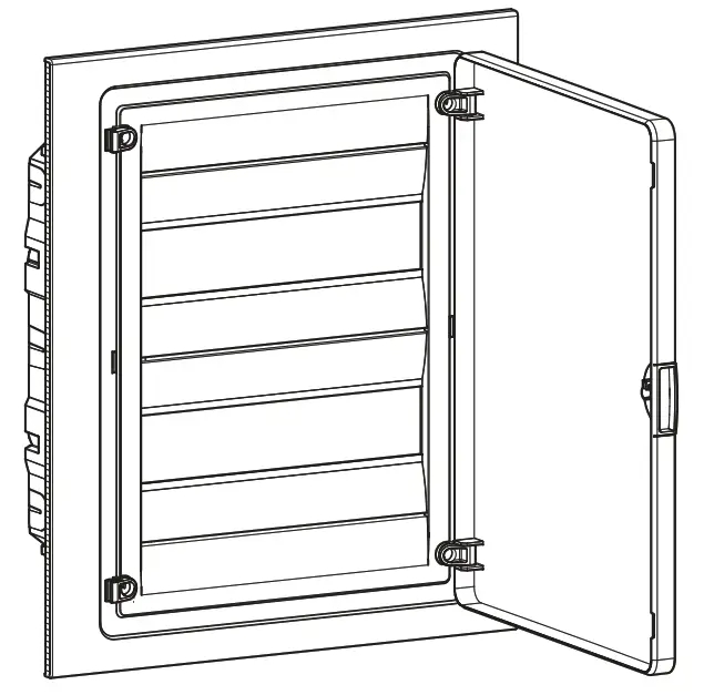 hager VF312TS Enclosure Golf Recessed 3x12 Modules with Transparent Door