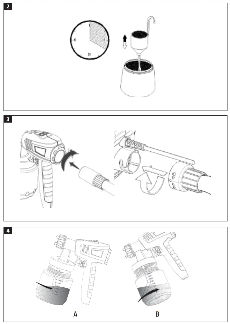 MEEC TOOLS 014168 230 V-800 W Spray Gun - fig 1