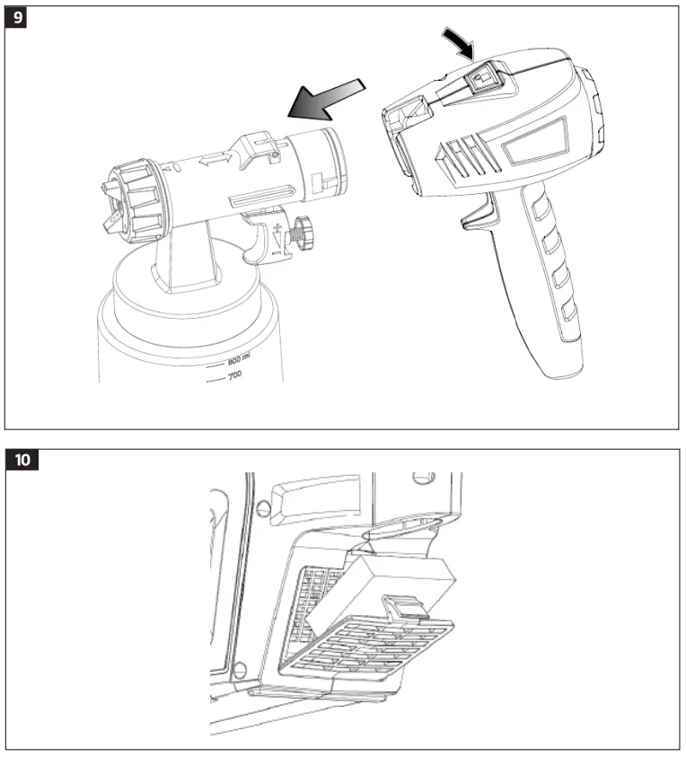 MEEC TOOLS 014168 230 V-800 W Spray Gun - fig 3