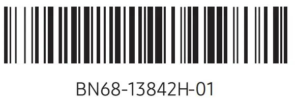 SAMSUNG GU43BU8079 SolarCell Remote - barcode