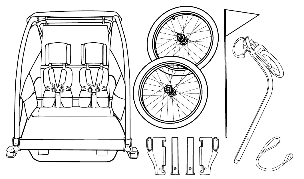 BURLEY Cub X Child Trailer fig 1