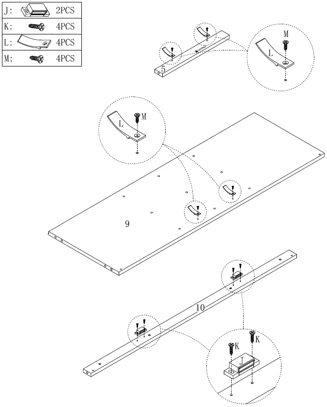 THE HOME DEPOT 824-SIDEBOARD-B Sideboard Buffet Storage Cabinet 23