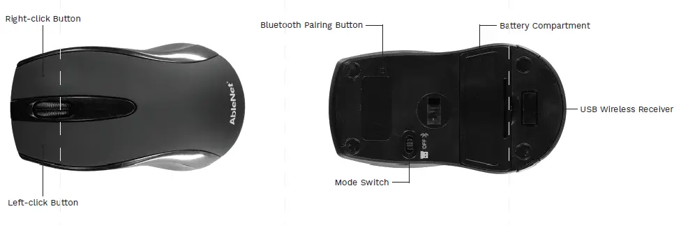 AbleNet 12000071-Duo Duo Wireless Computer Mouse fig (2)
