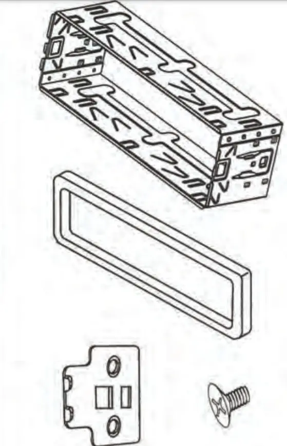BLAUPUNKT Car Multimedia Barcelona 240 - supplied mounting hardware