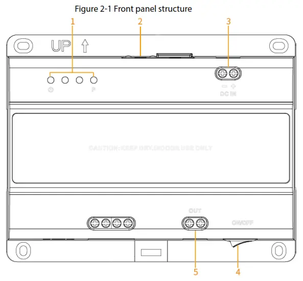 dahua DHI VTNS2003B 2 Two-wire Power Supply Switch - fig