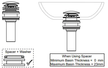 McALPINE BK2 Centre PIN 60mm Basin Waste and 1 14 Inch P TRAP-2