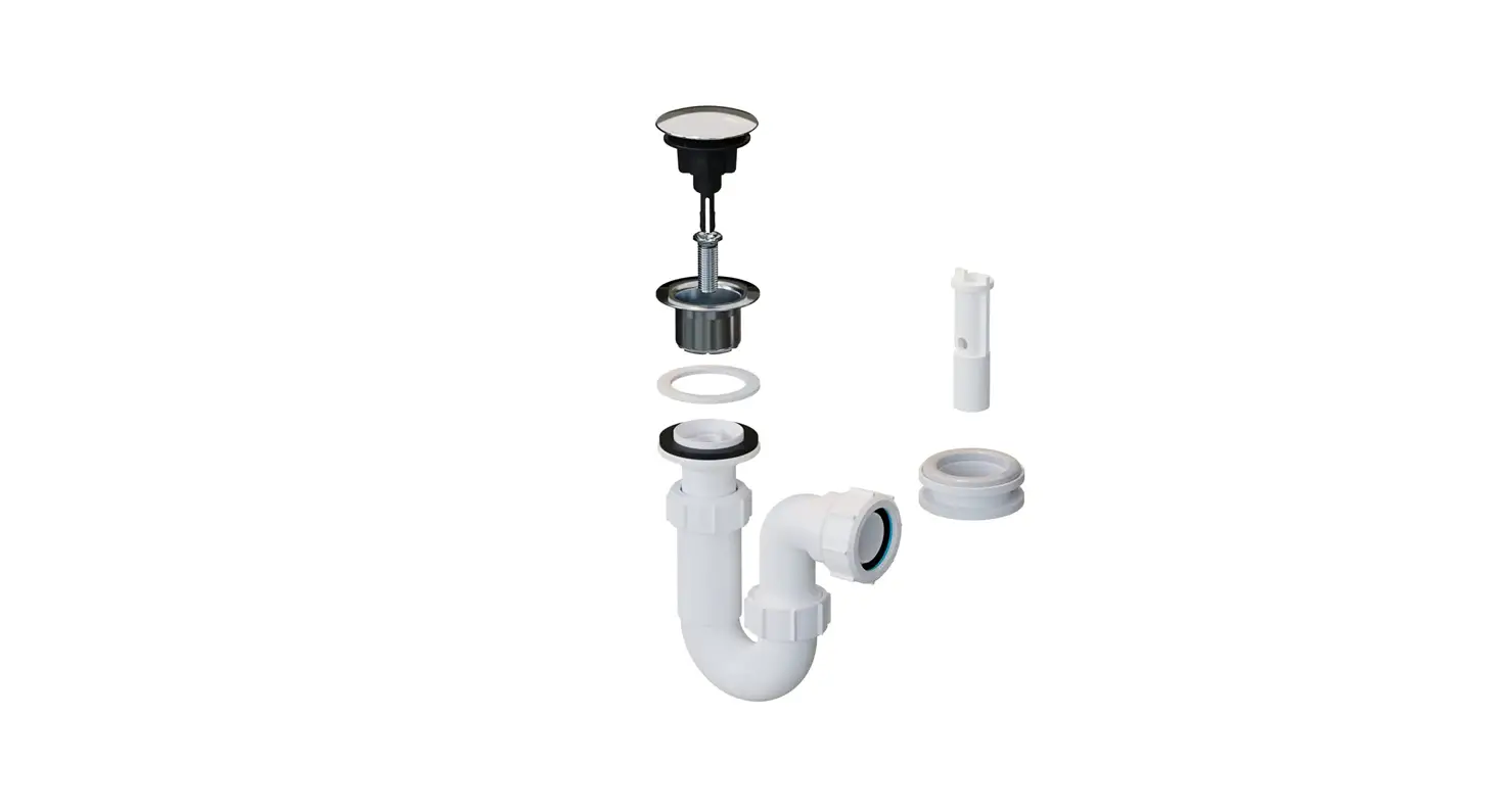 Mcalpine Bk2 Centre Pin 60mm Basin Waste And 1 1/4 Inch P Trap Instruction Manual