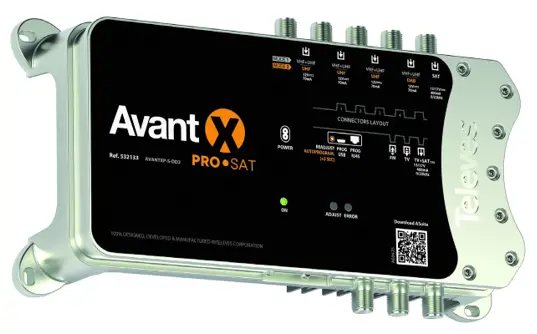 Televes AVANTXP S DD2 PRO SAT Avant Programmable Head End Amplifie