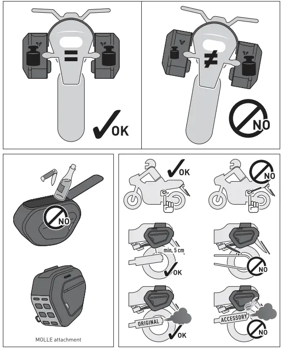 BC.HTA.22.740.30500 Saddlebag Set Sefty,Loading and care