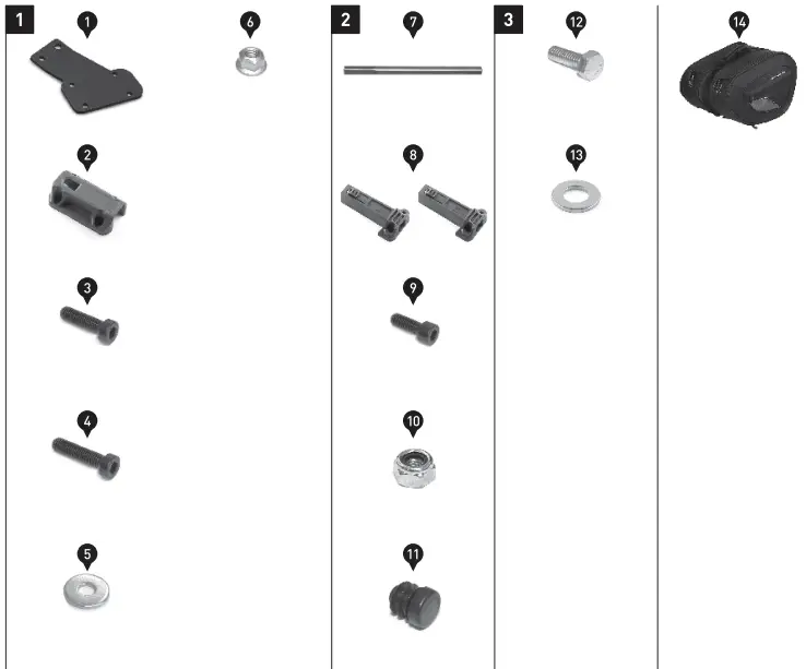 BC.HTA.22.740.30500 Saddlebag Set Part list