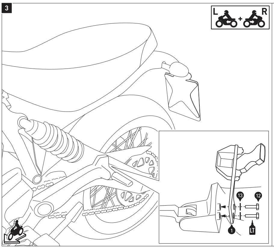 BC.HTA.22.740.30500 Saddlebag Set Mounting