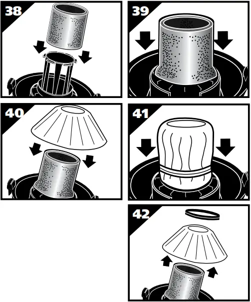 shop-vac SS Series - Figure 38 to 42