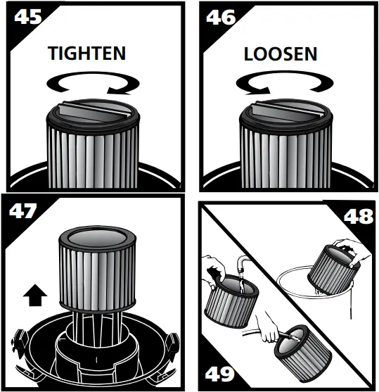 shop-vac SS Series - Figure 45 to 49