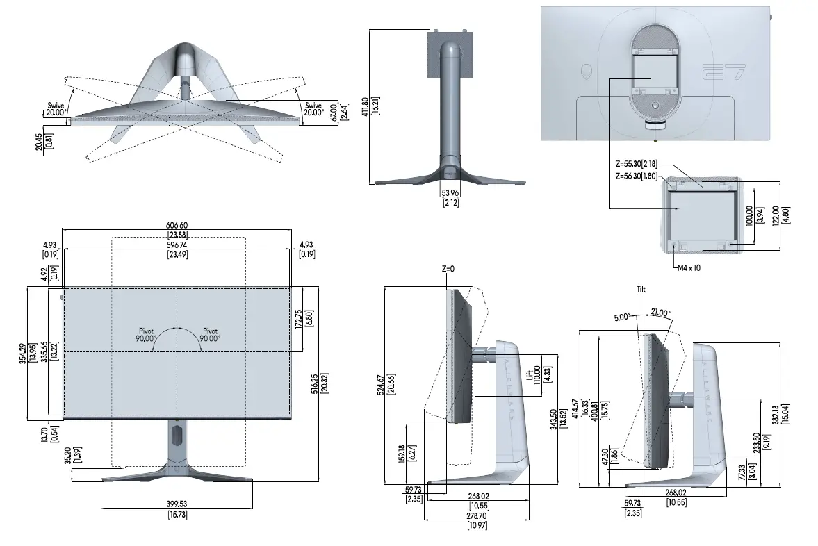 AW2723DF-Alienware-Monitor-Outline-Dimension-FIG-1