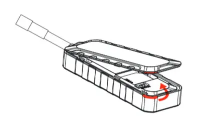 TOPTEN LT08 Vehicle GPS Tracker - sim card installation2