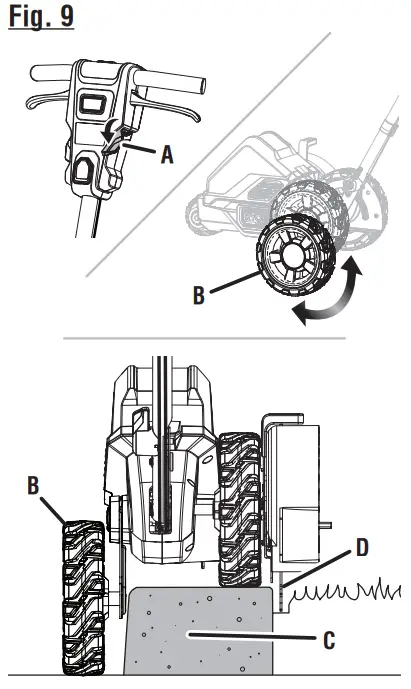 RYOBI RY40706 40 Volt Brushless Edger - fig 10