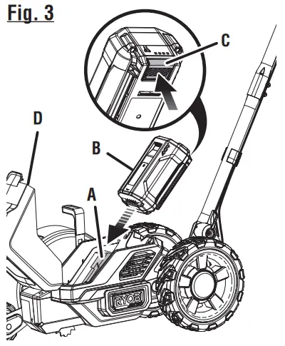 RYOBI RY40706 40 Volt Brushless Edger - fig 3