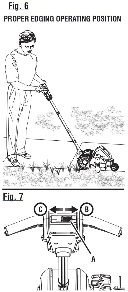 RYOBI RY40706 40 Volt Brushless Edger - fig 6