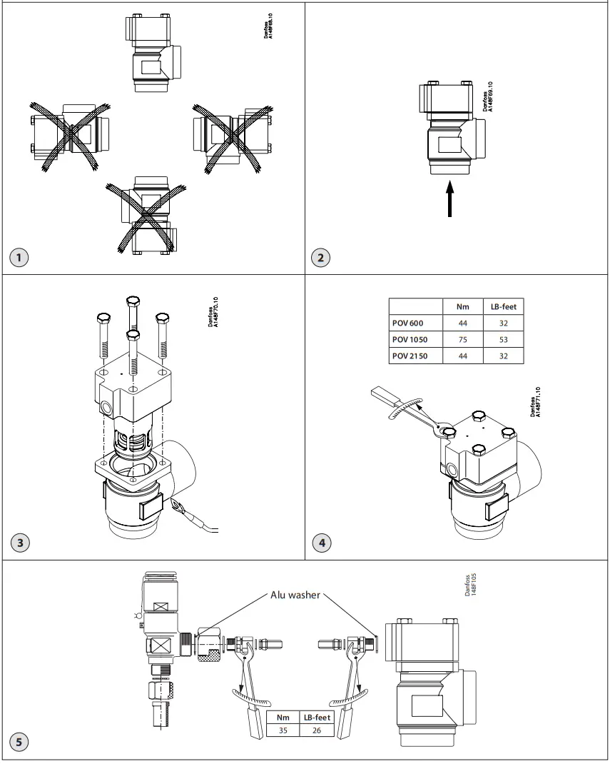 Danfoss POV Compressor Overflow Valve - Figure 1