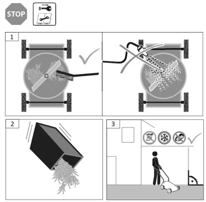 NORDIC LM-B0236-1 36V Cordless Brushless Lawn Mower User Manual - Cleaning Maintenance