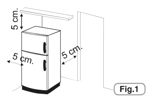 Hoover HSC536W-80N Static Fridge Freezer - fig