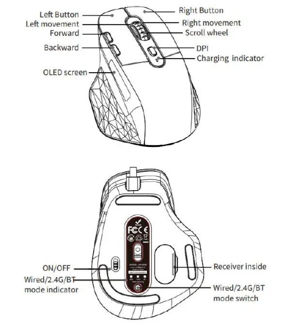 J-TECH-DIGITAL -Silent-Ergonomic-Mouse-with-Wireless-and-Bluetooth-fig-1