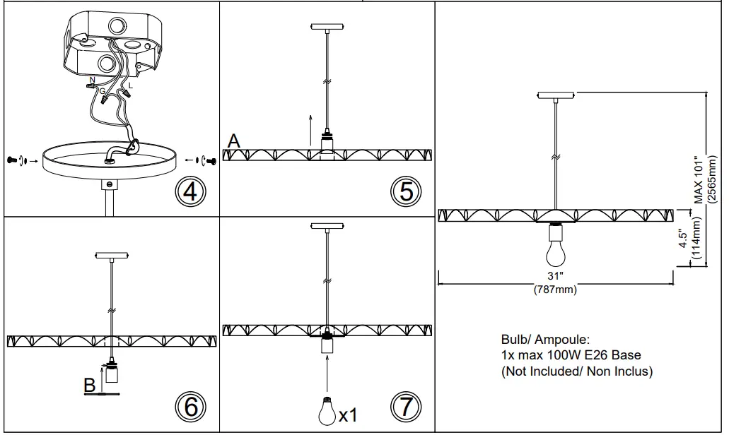 Dainolite-PGD-311P-MB-500-Plegado-Grey-Transitional-Drum-Pendant-Light-4