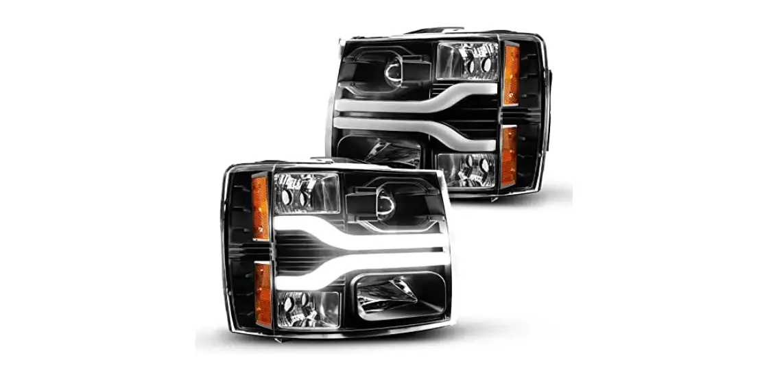 Opt7 2007-2014 White Led Drl Projector Headlights Instruction Manual