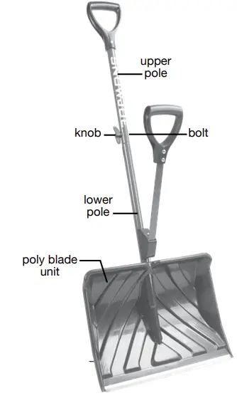 SNOWJOE SJ-SHLV20 20 Inch Shovelution Snow Shovel-fig2