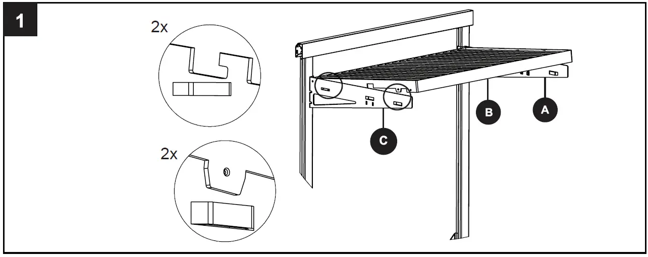 Origin 21 WR2SHK-16-W Wire Shelf Kit 3