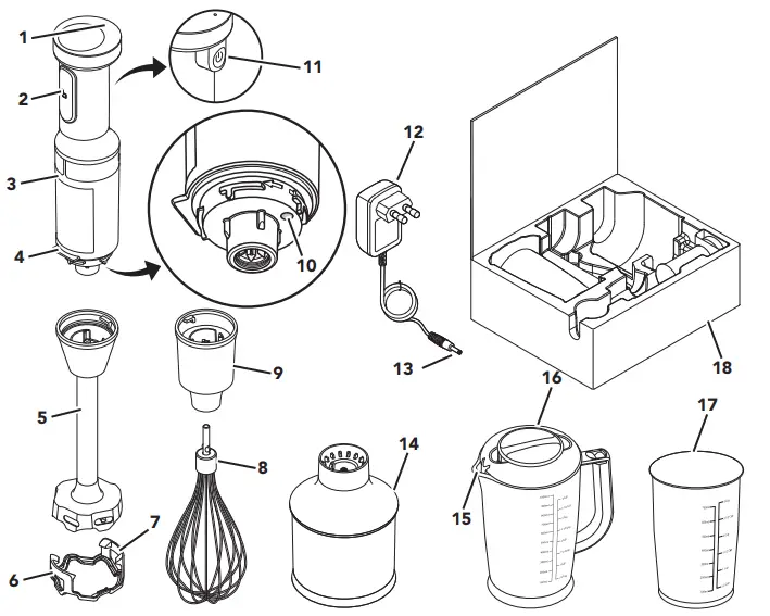 KitchenAid 5KHBBV53 Cordless Hand Blender - fig