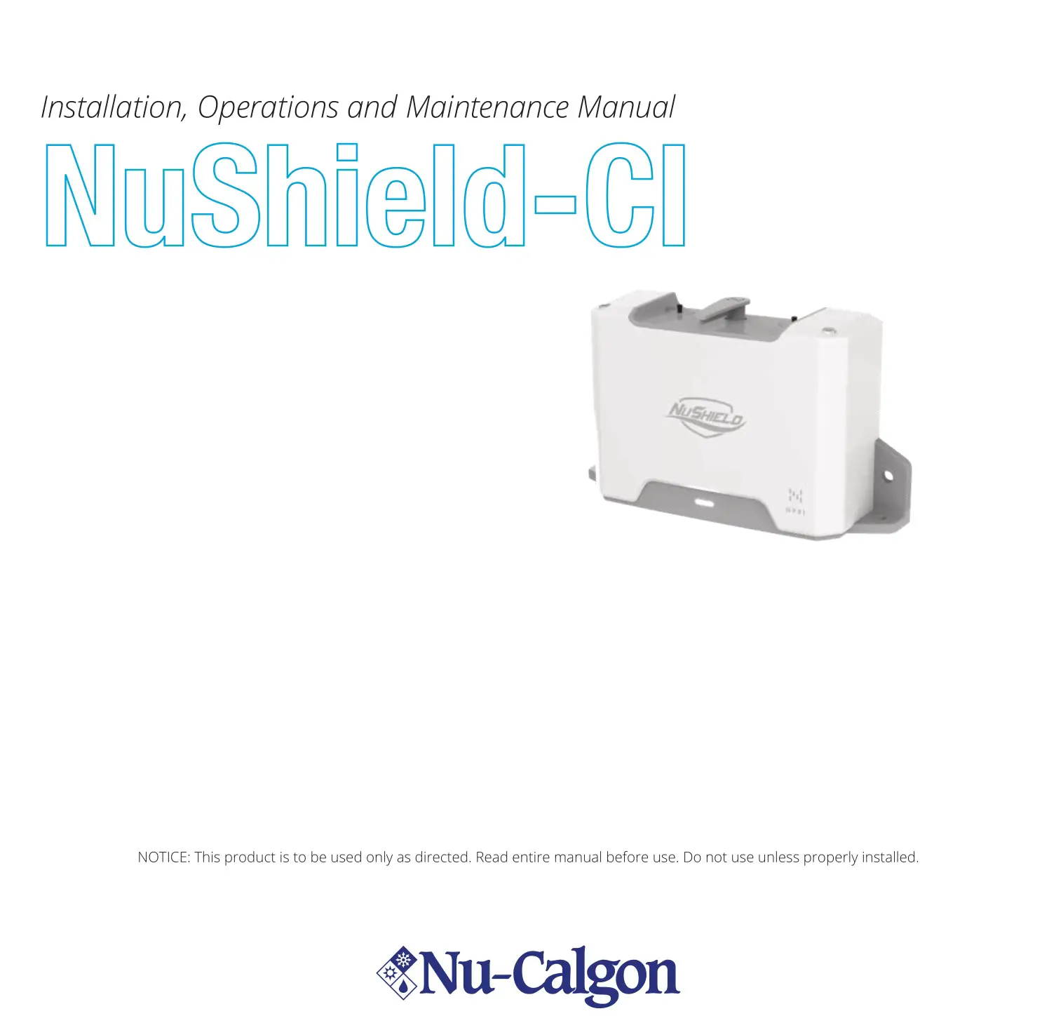 Nu-Calgon NuShield-CI User Manual
