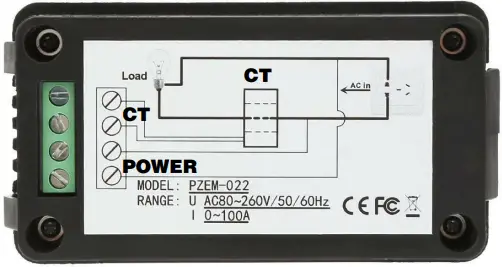 MPJA PZEM-022 AC 80-260V 100A Digital Meter-FIG2