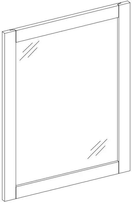 allen roth 1815MR 22 201 22 Inch Mirror - Vertical Mounting