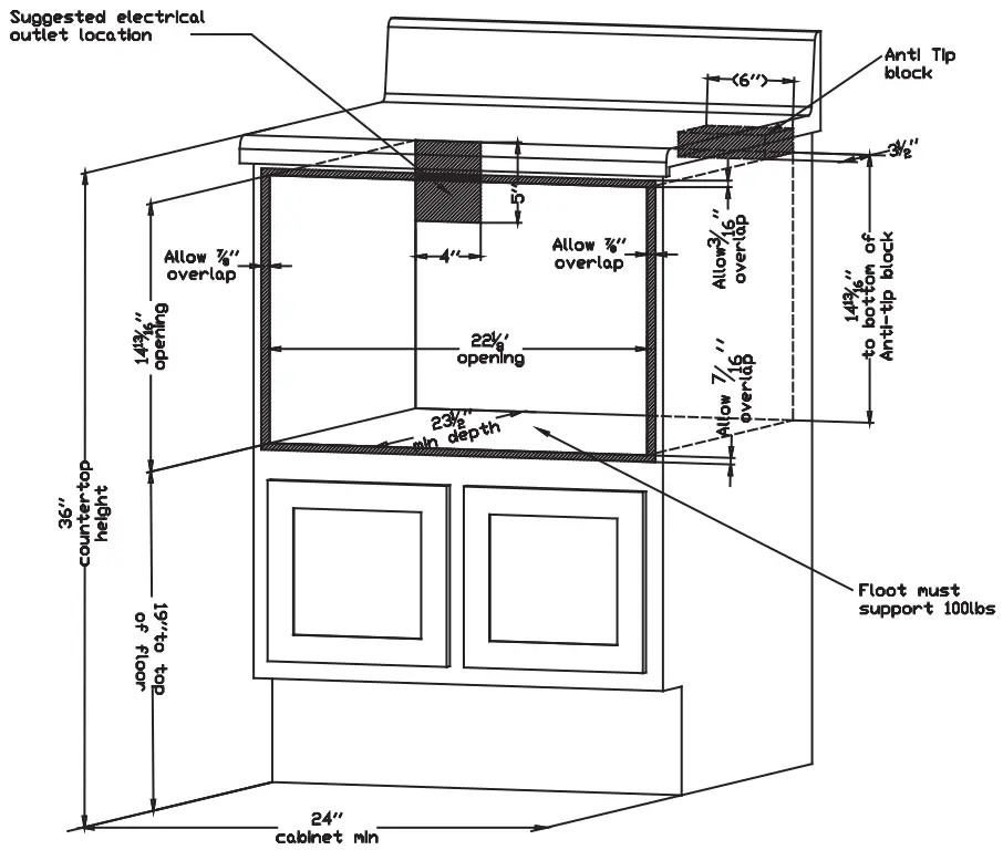 MICROWAVE DRAWER MEASUREMENTS