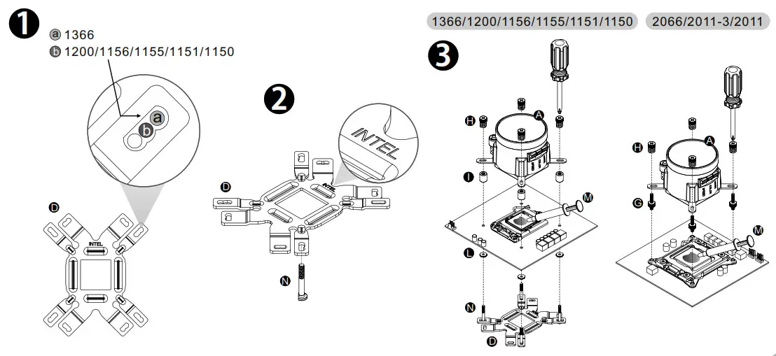 thermaltake CL-W320-PL14BL-A TOUGHLIQUID 280 ARGB Sync - Intel Installation Guide