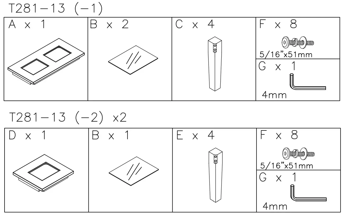 ASHLEY T281-13 Denja Table - fig 1