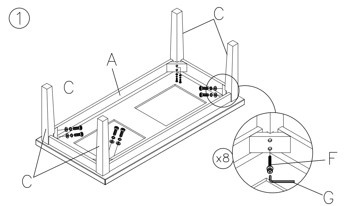 ASHLEY T281-13 Denja Table - fig 2