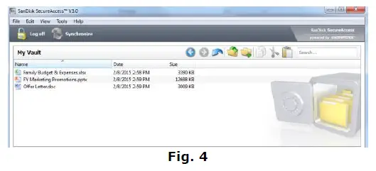 SanDisk extreme portable ssd SecureAccess fig-4