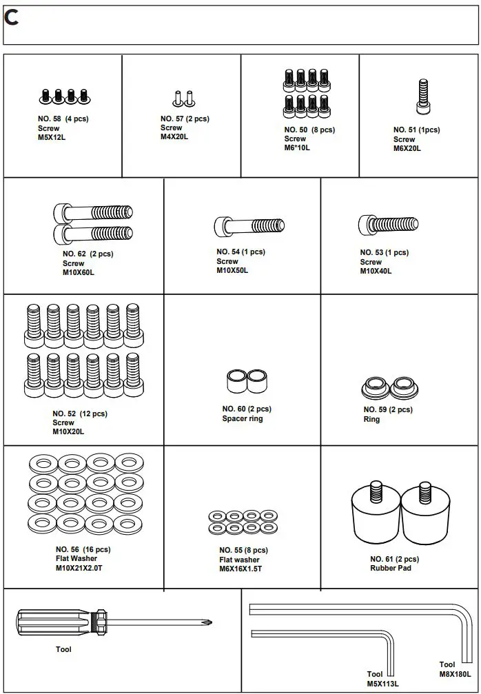 TUNTURI Platinum PRO Upright Bike User Manual - Fig C