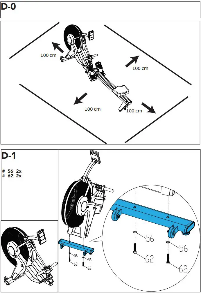 TUNTURI Platinum PRO Upright Bike User Manual - Fig D-1
