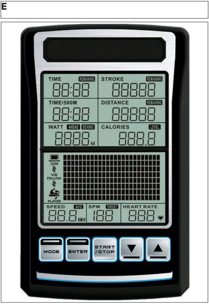 TUNTURI Platinum PRO Upright Bike User Manual - Fig E