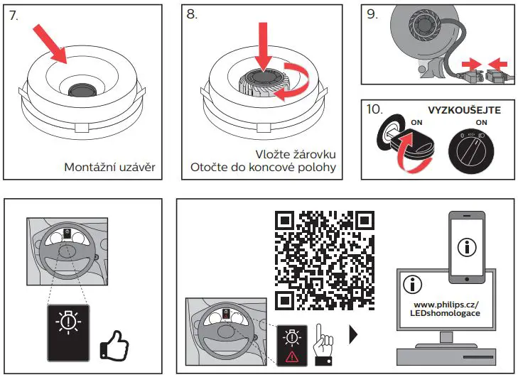PHILIPS H4-LED Ultinon Pro Headlight Bulbs - How to use